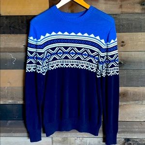 mens tribal print pullover